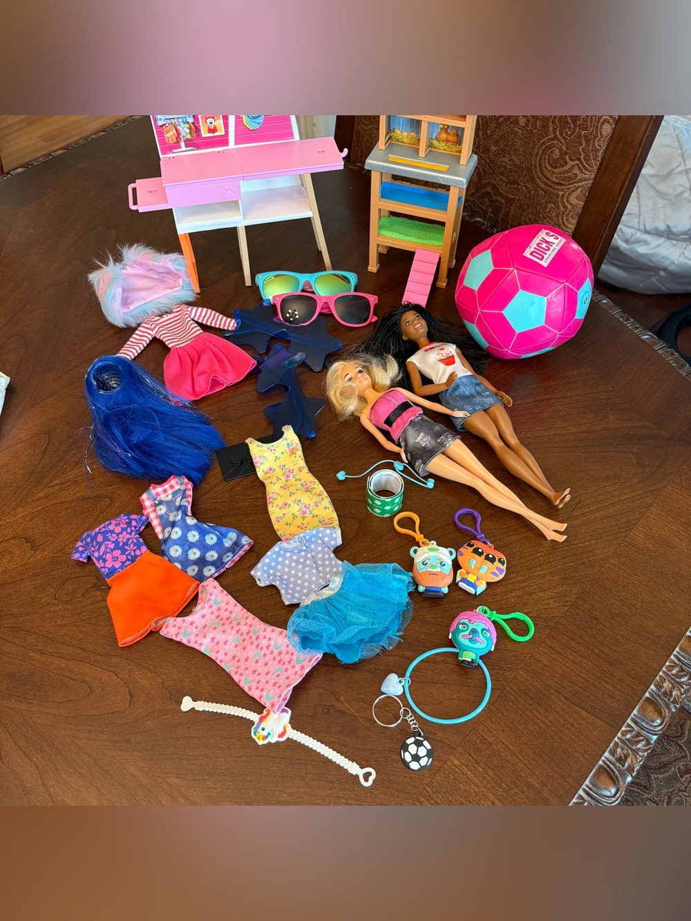 Barbie Doll Lot with Accessories and Outfits